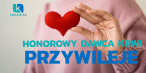 honorowy dawca krwi przywileje