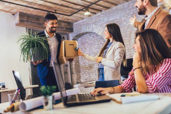 pierwszy dzień w pracy