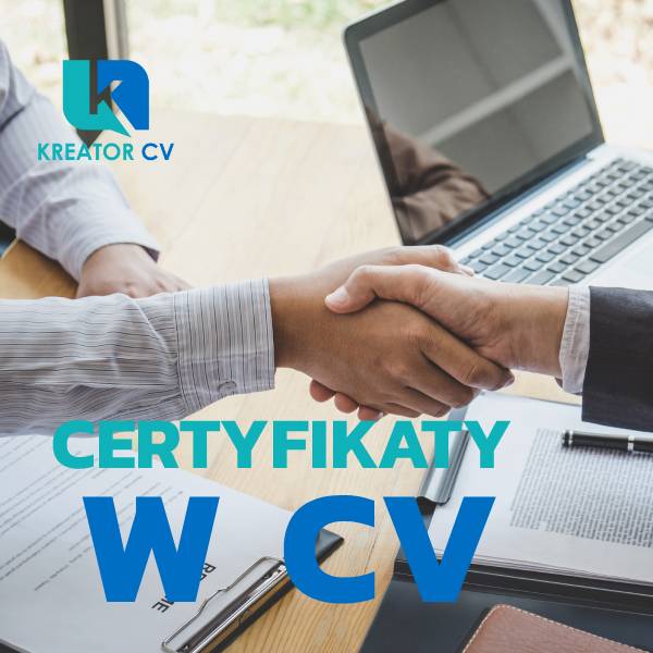 certyfikaty w CV