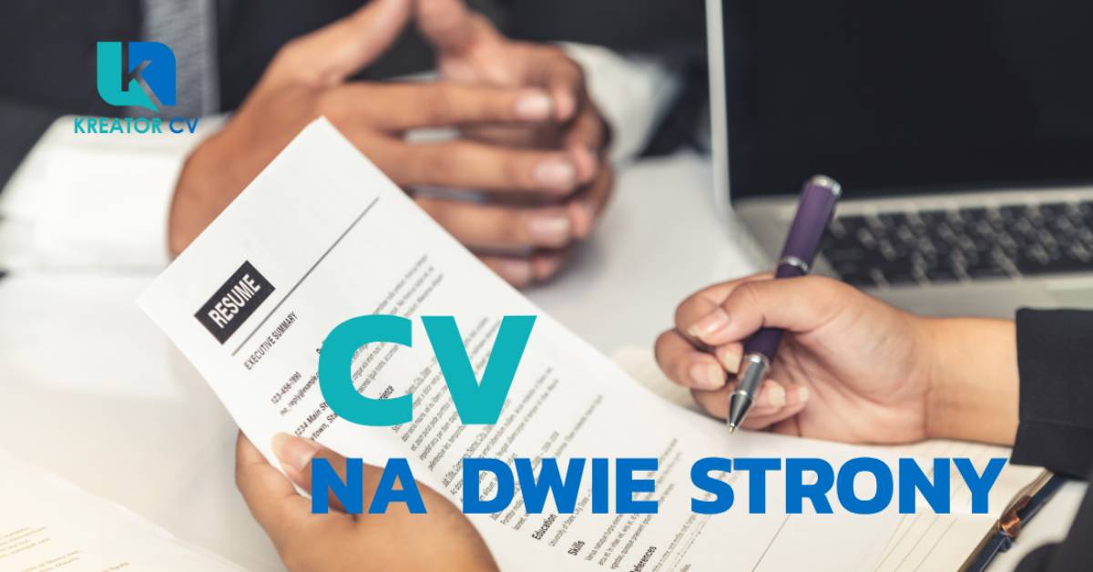 cv na dwie strony