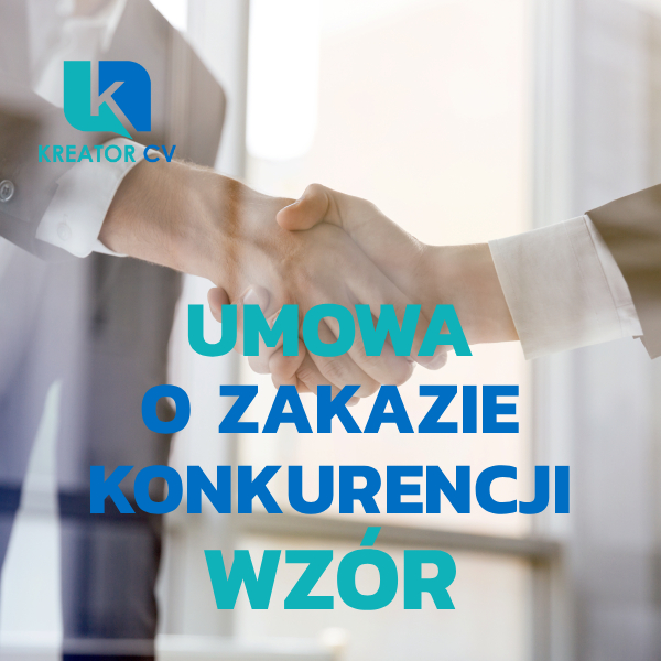 umowa o zakazie konkurencji wzór